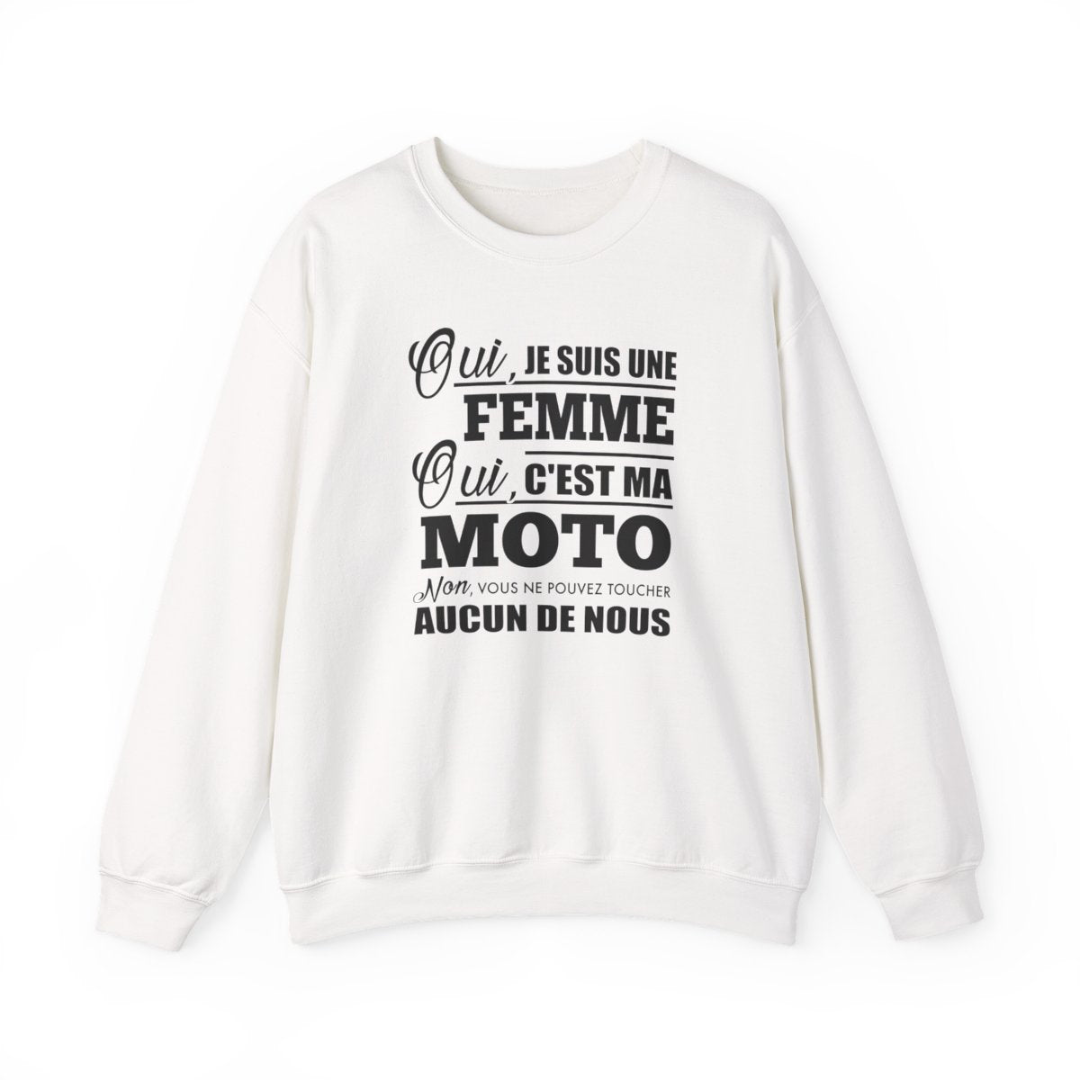 Je suis une femme, c'est ma moto