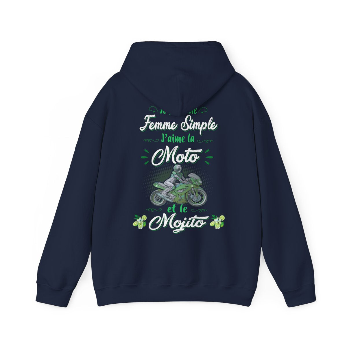 Je suis une femme simple j’aime la moto et le mojito