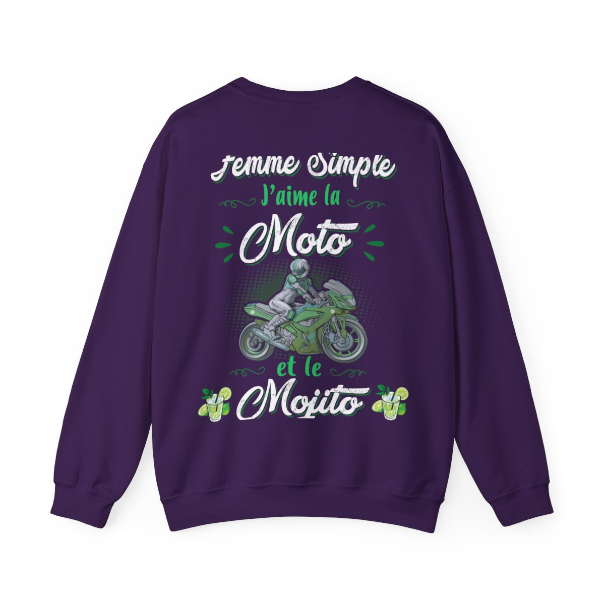 Je suis une femme simple j’aime la moto et le mojito