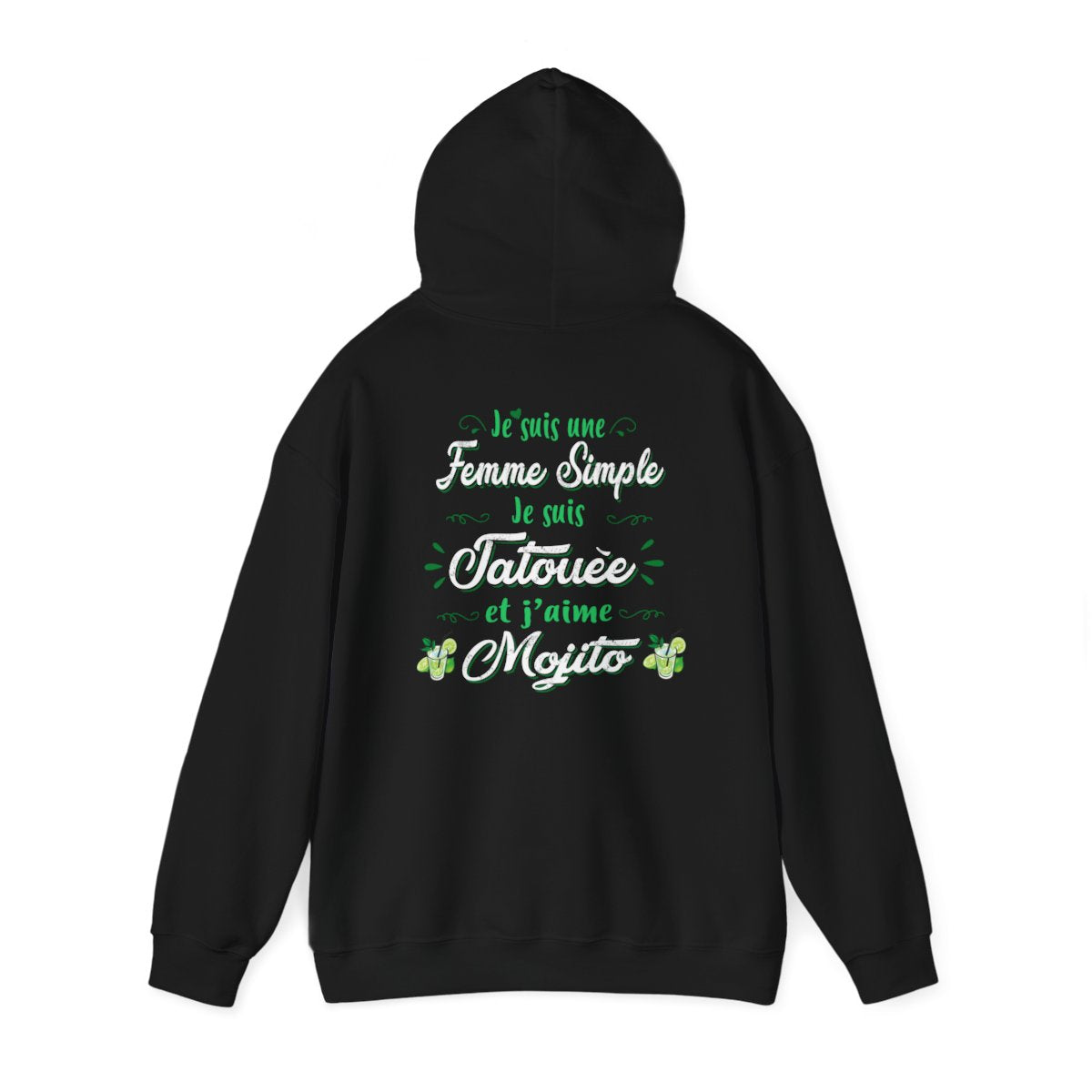 Je suis une femme simple je suis tatouée et j'aime mojitos