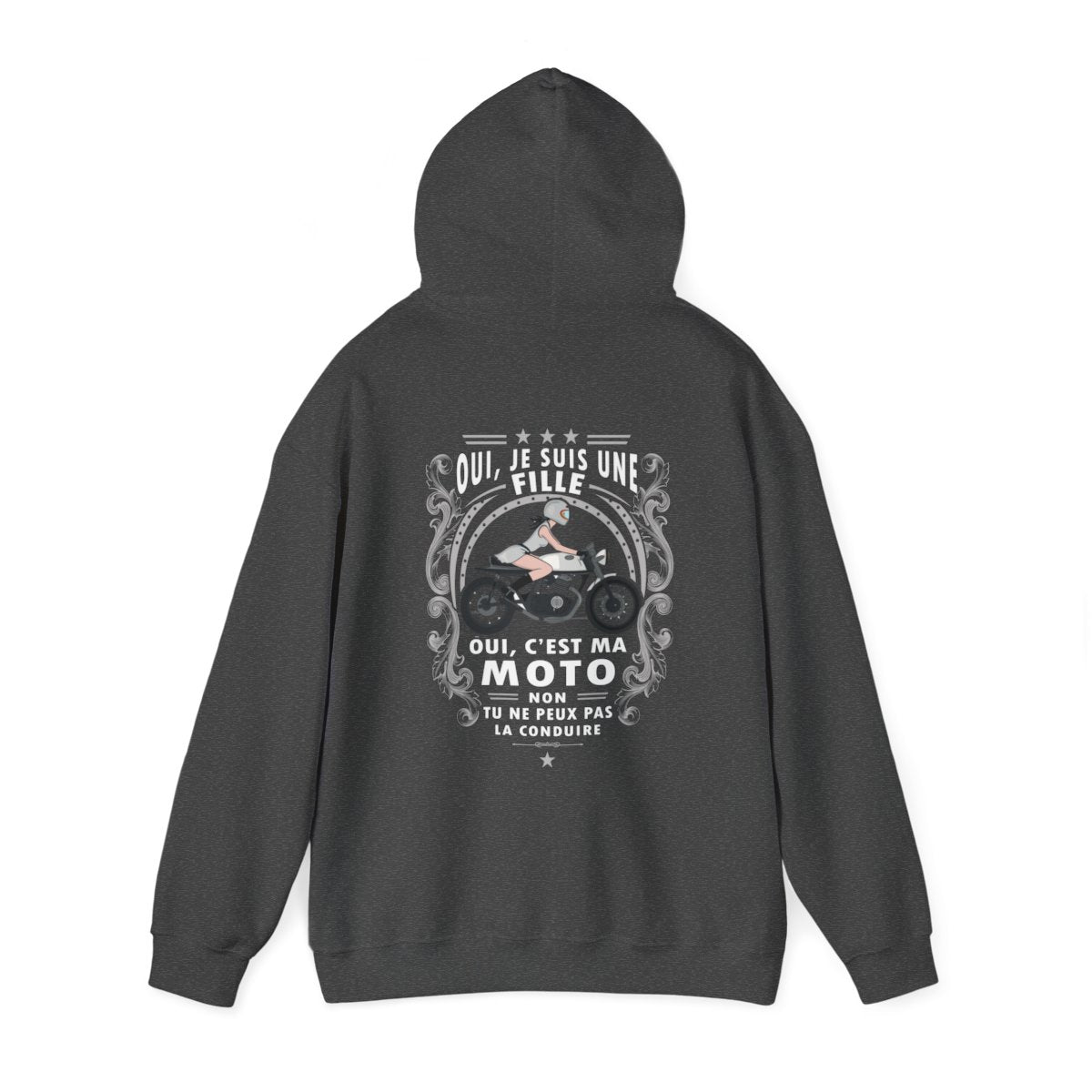 Je suis une fille, c'est ma moto, non, tu peux pas la conduire