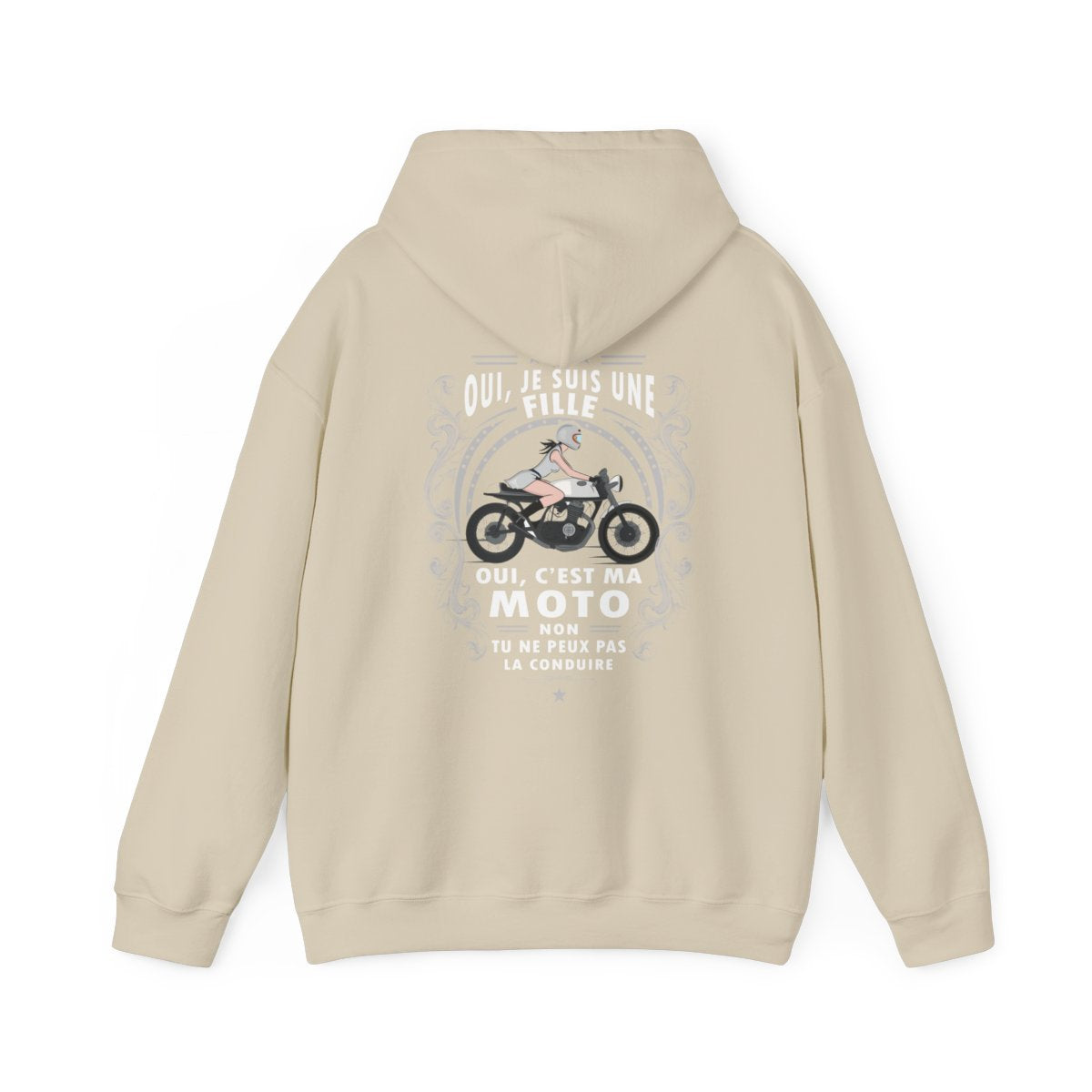 Je suis une fille, c'est ma moto, non, tu peux pas la conduire