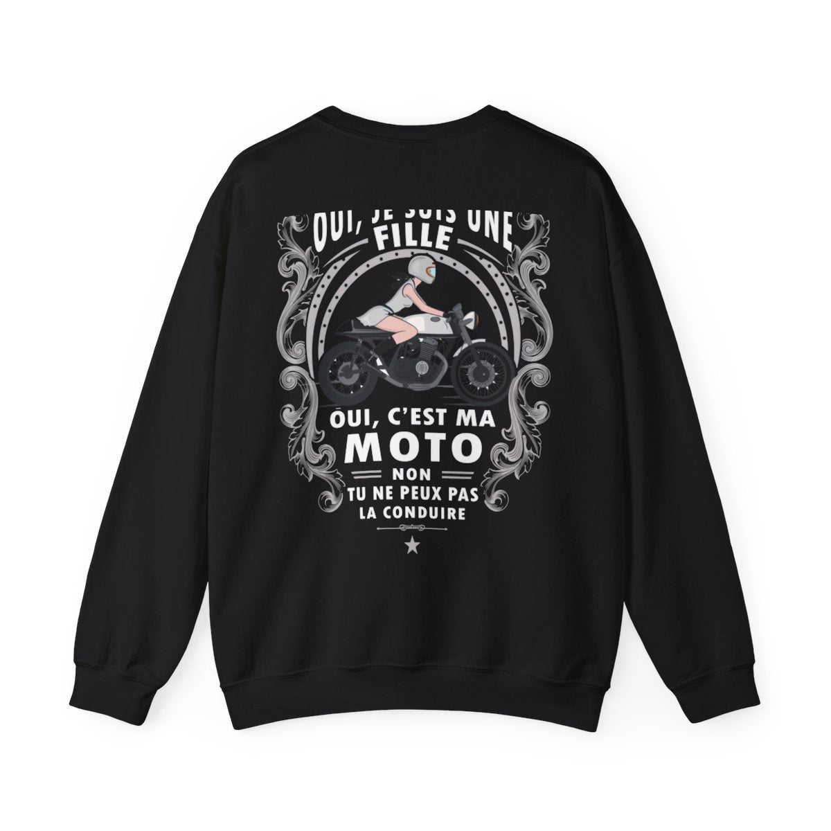 Je suis une fille, c'est ma moto, non, tu peux pas la conduire