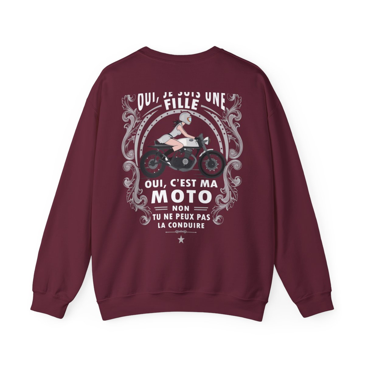 Je suis une fille, c'est ma moto, non, tu peux pas la conduire