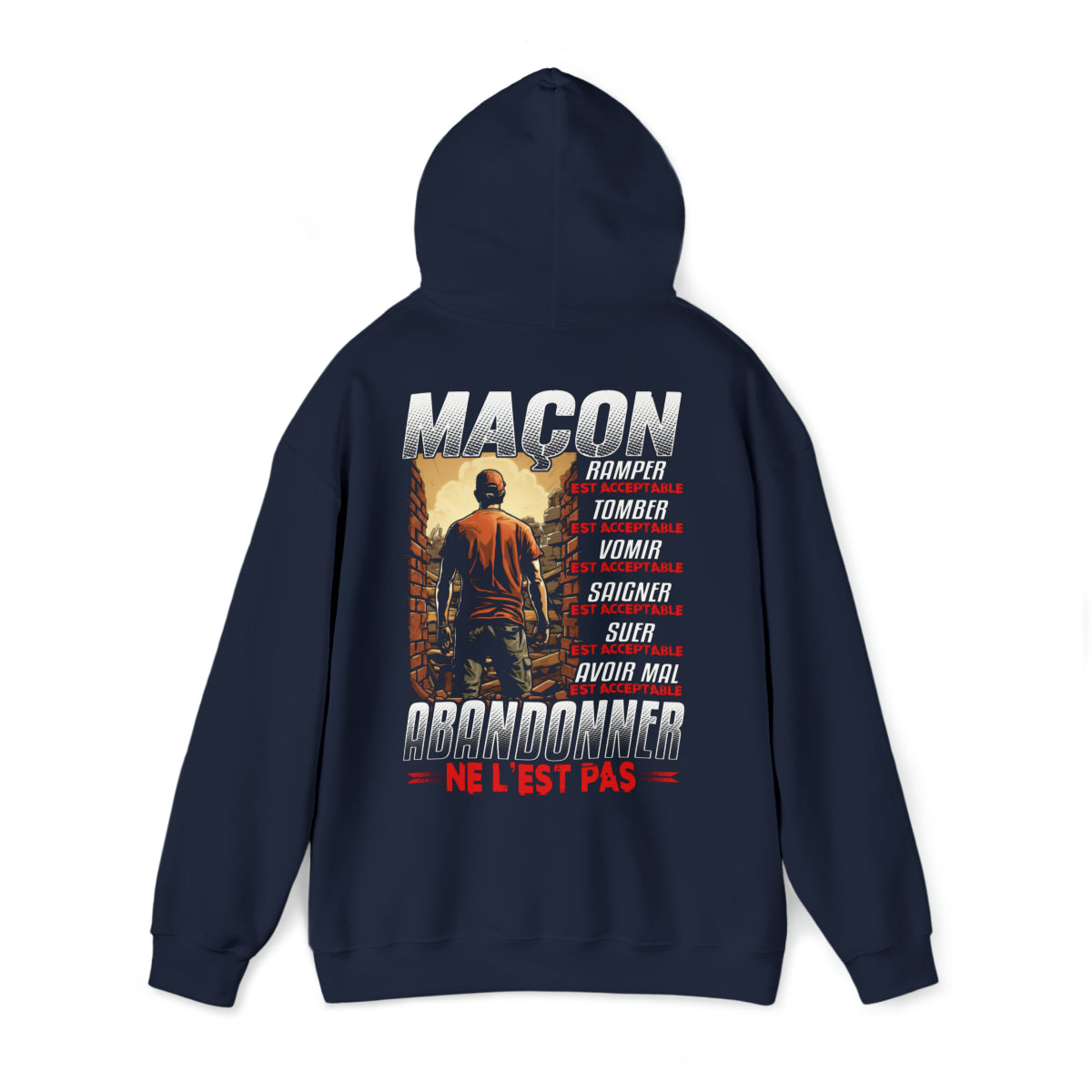 Maçon, ramper, tomber, vomir, saigner est acceptable