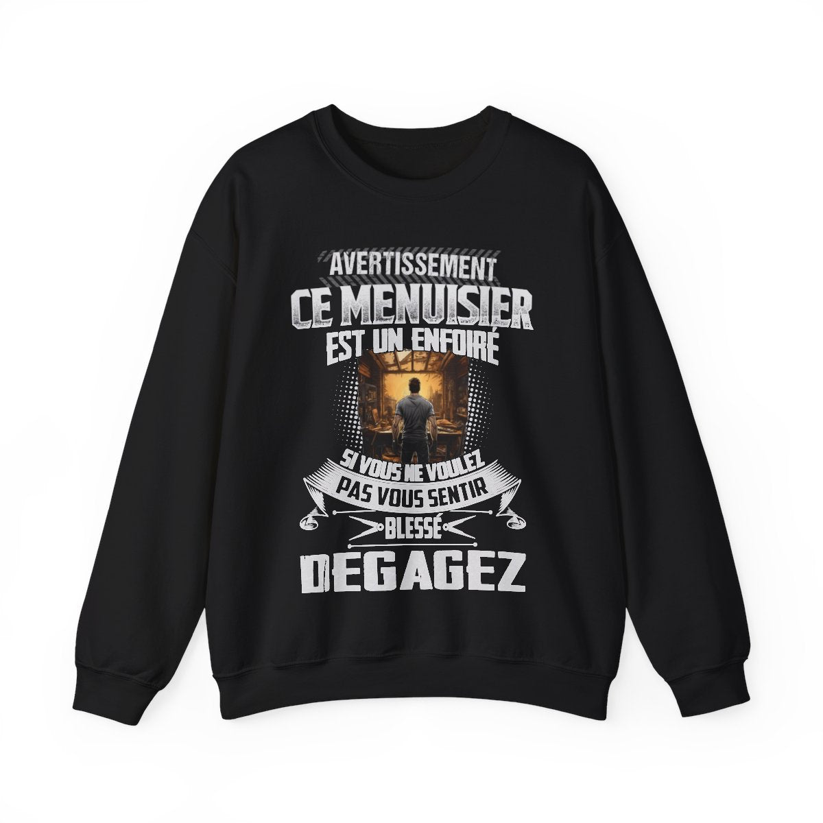 Menuisier grincheux, sarcastique, imprévisible, non médicamenté