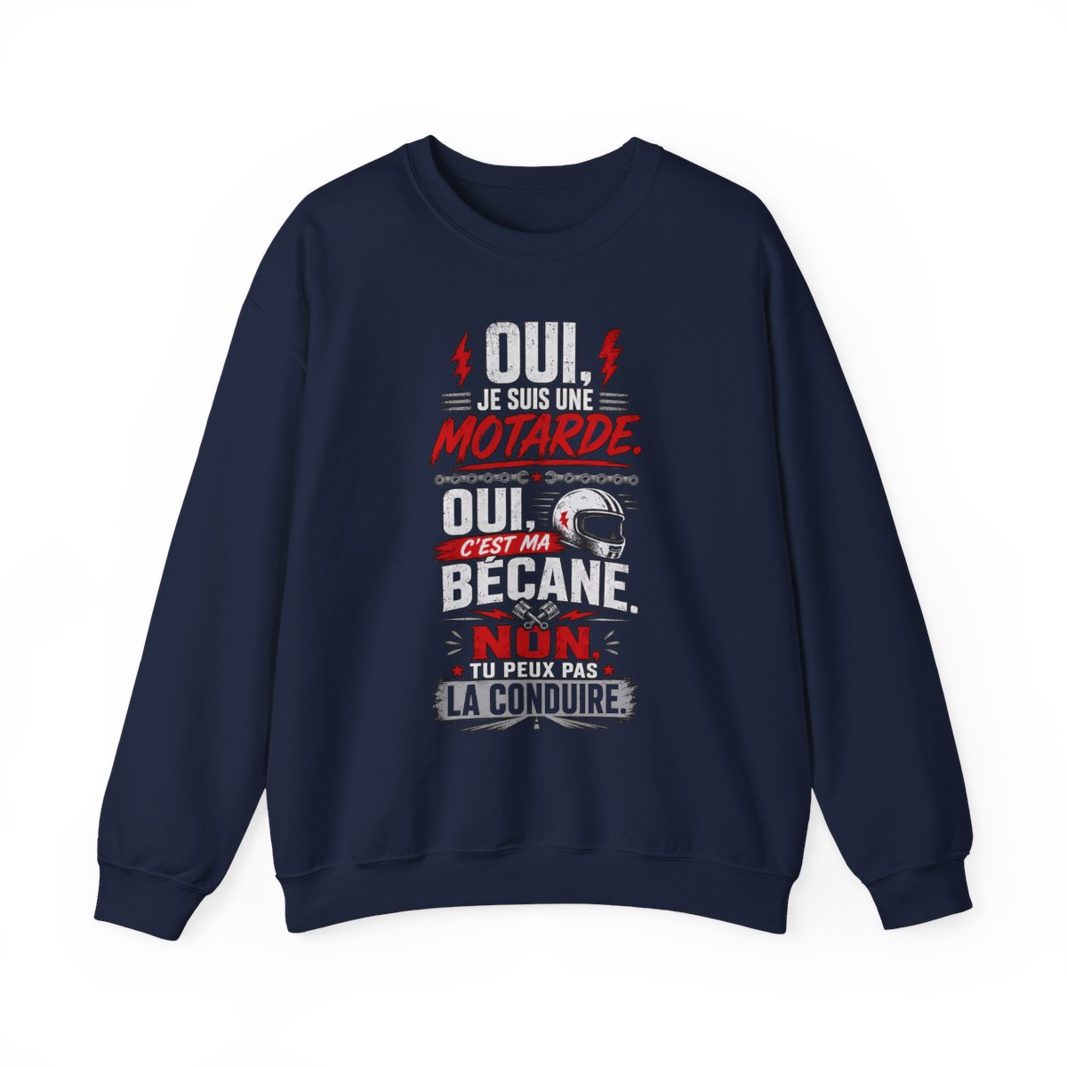 Oui, je suis une motarde, oui c'est ma bécane