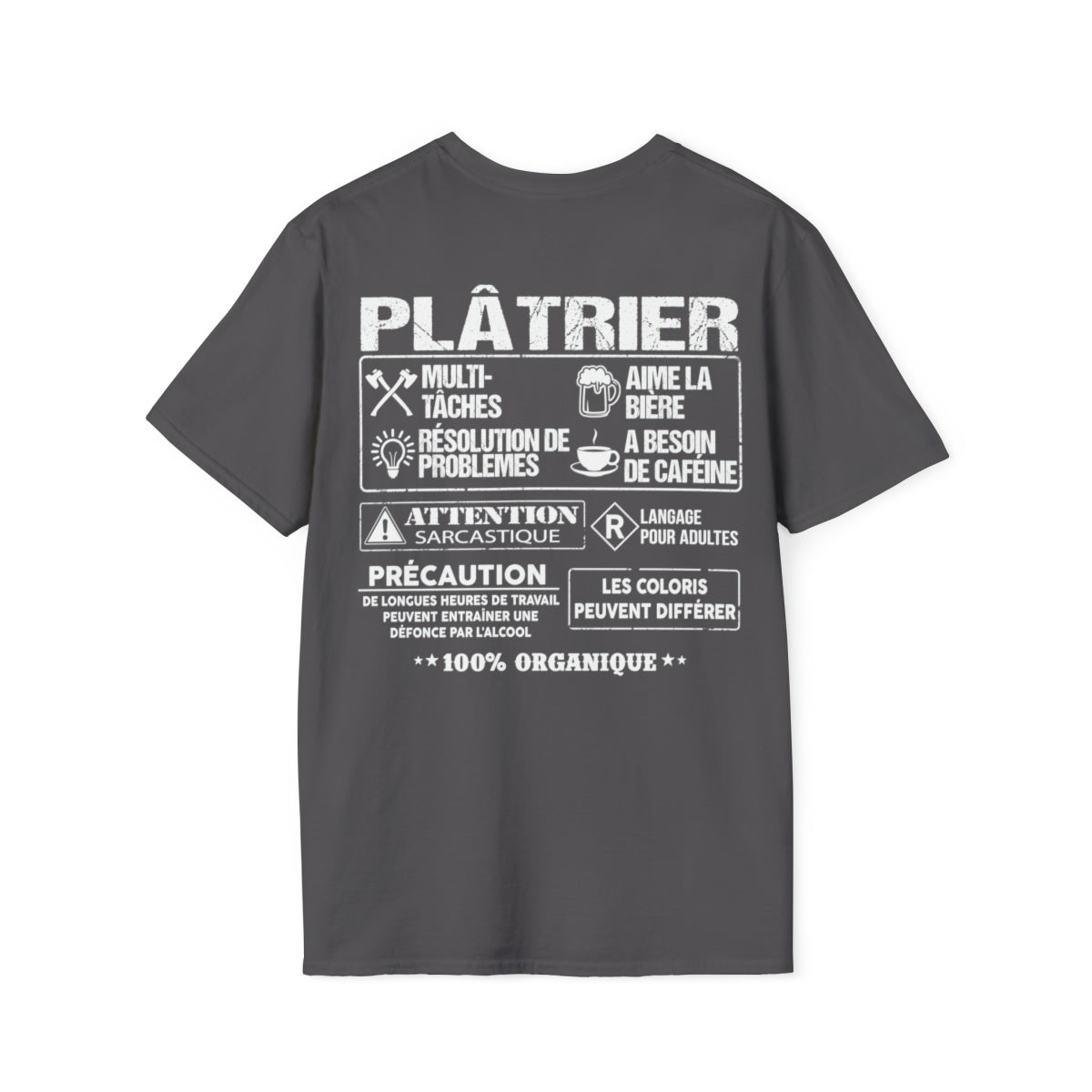 Plâtrier est la quintessence du travailleur