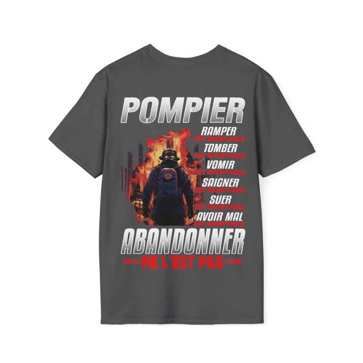 Pompier, ramper, tomber, vomir, saigner est acceptable