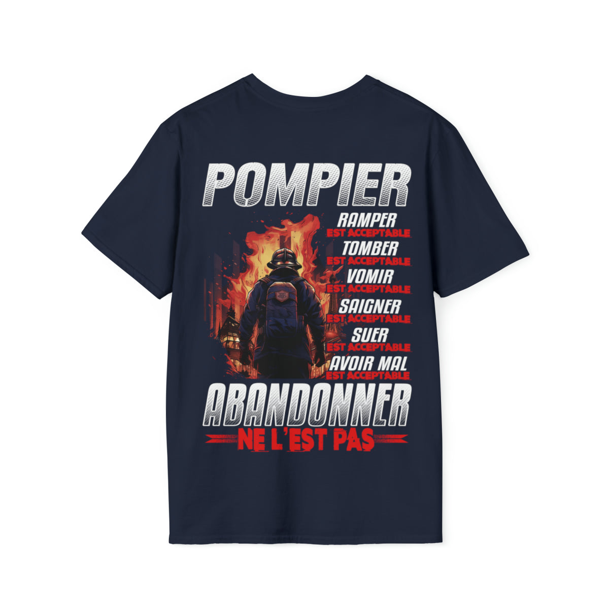 Pompier, ramper, tomber, vomir, saigner est acceptable