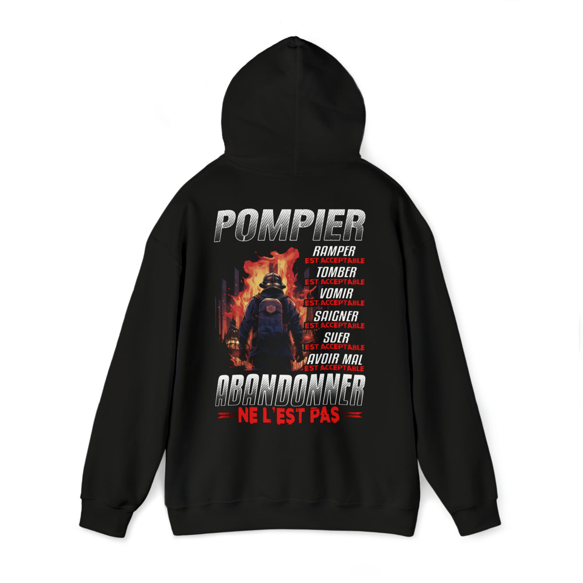 Pompier, ramper, tomber, vomir, saigner est acceptable