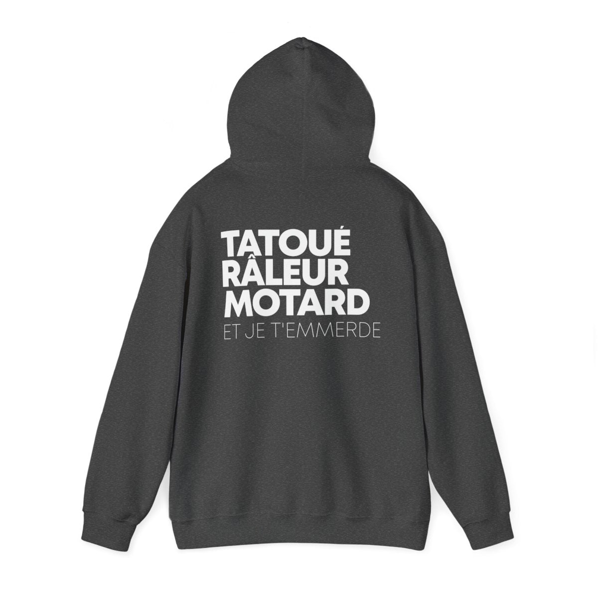 Tatoué Râleur Motard et je t'emmerde