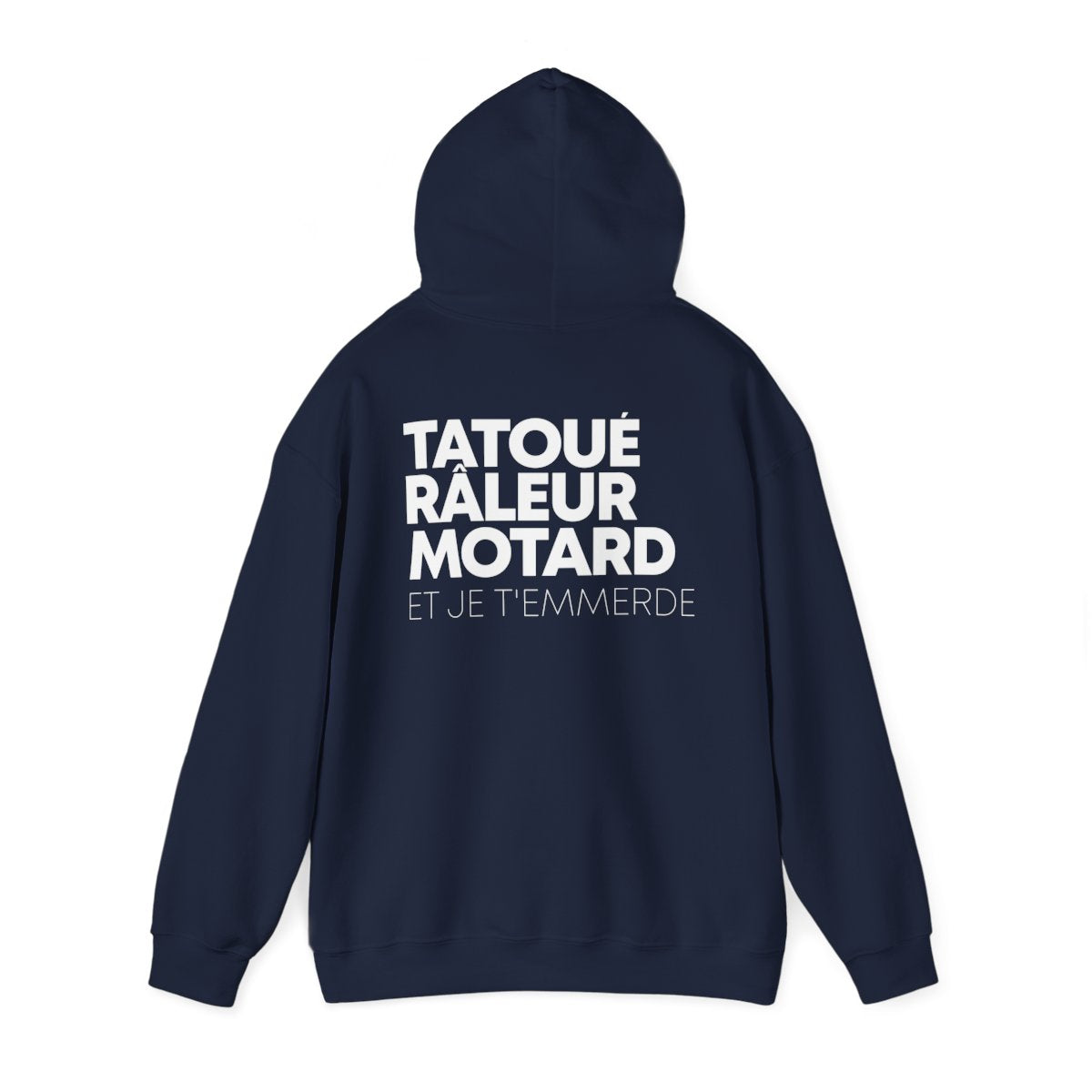 Tatoué Râleur Motard et je t'emmerde