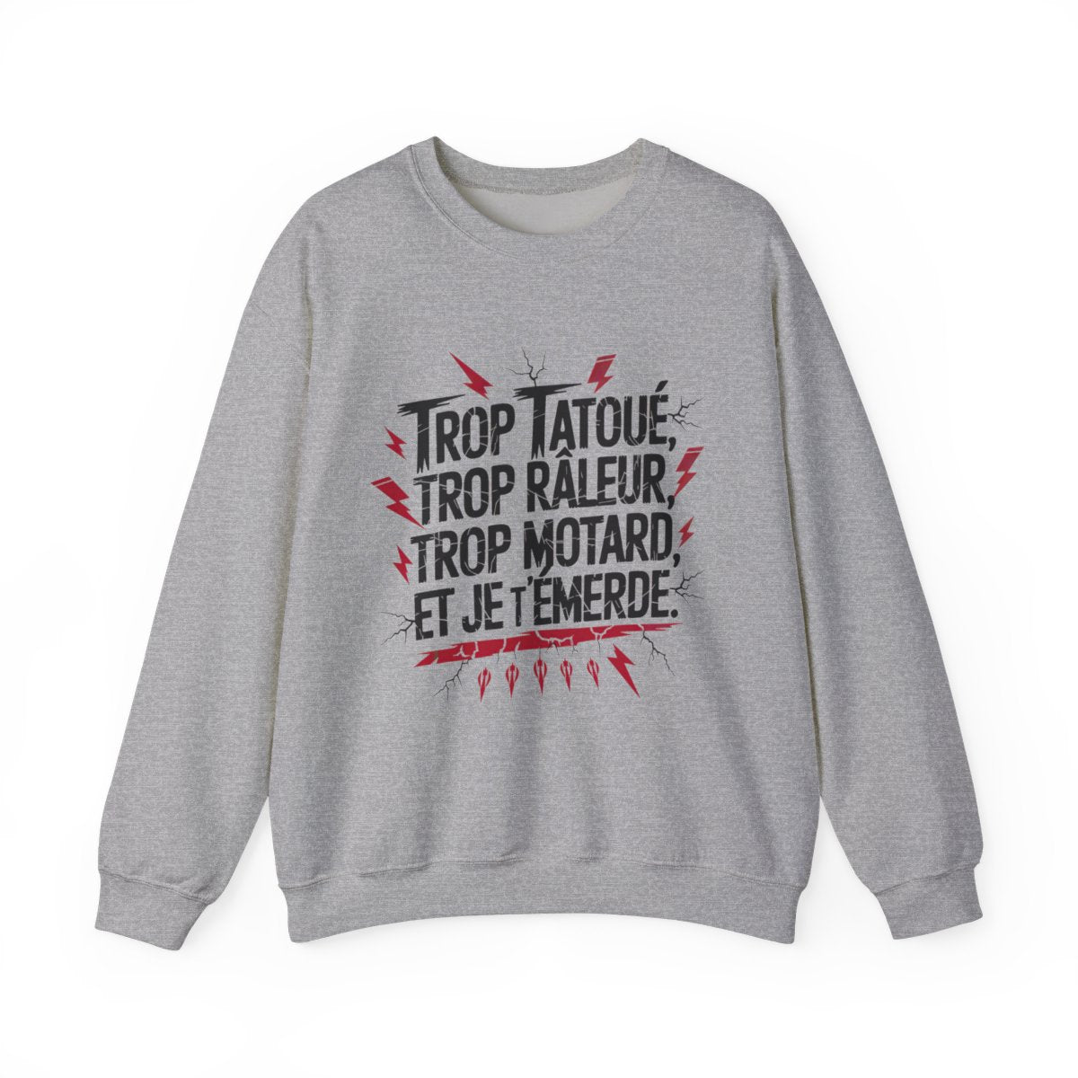 Trop tatoué, trop râleur, trop motard