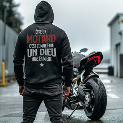 Être un motard c'est comme être un dieu mais en mieux
