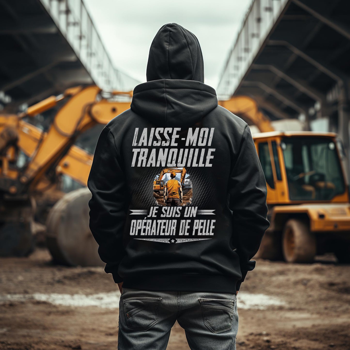 Laissez le Opérateur de Pelle tranquille