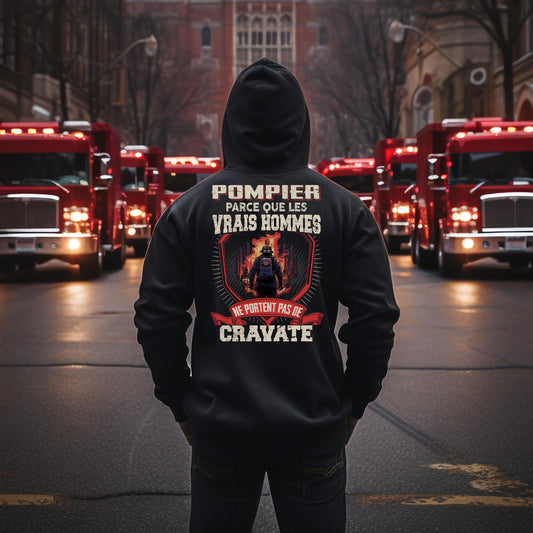 Les vrais hommes ne portent pas de cravate. Je suis Pompier