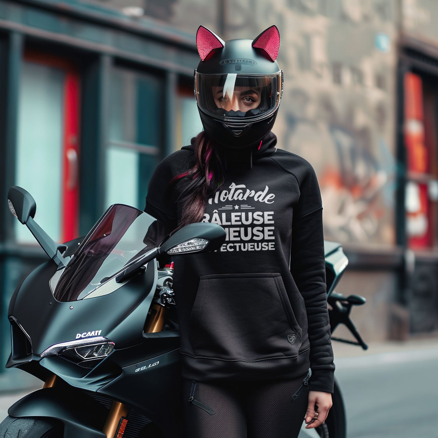 Motarde Râleuse Chieuse Affectueuse