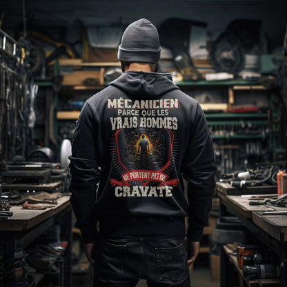 Les vrais hommes ne portent pas de cravate. Je suis Mécanicien
