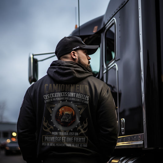 Camionneur, la douleur est réelle. Ces cicatrices ont été durement gagnées
