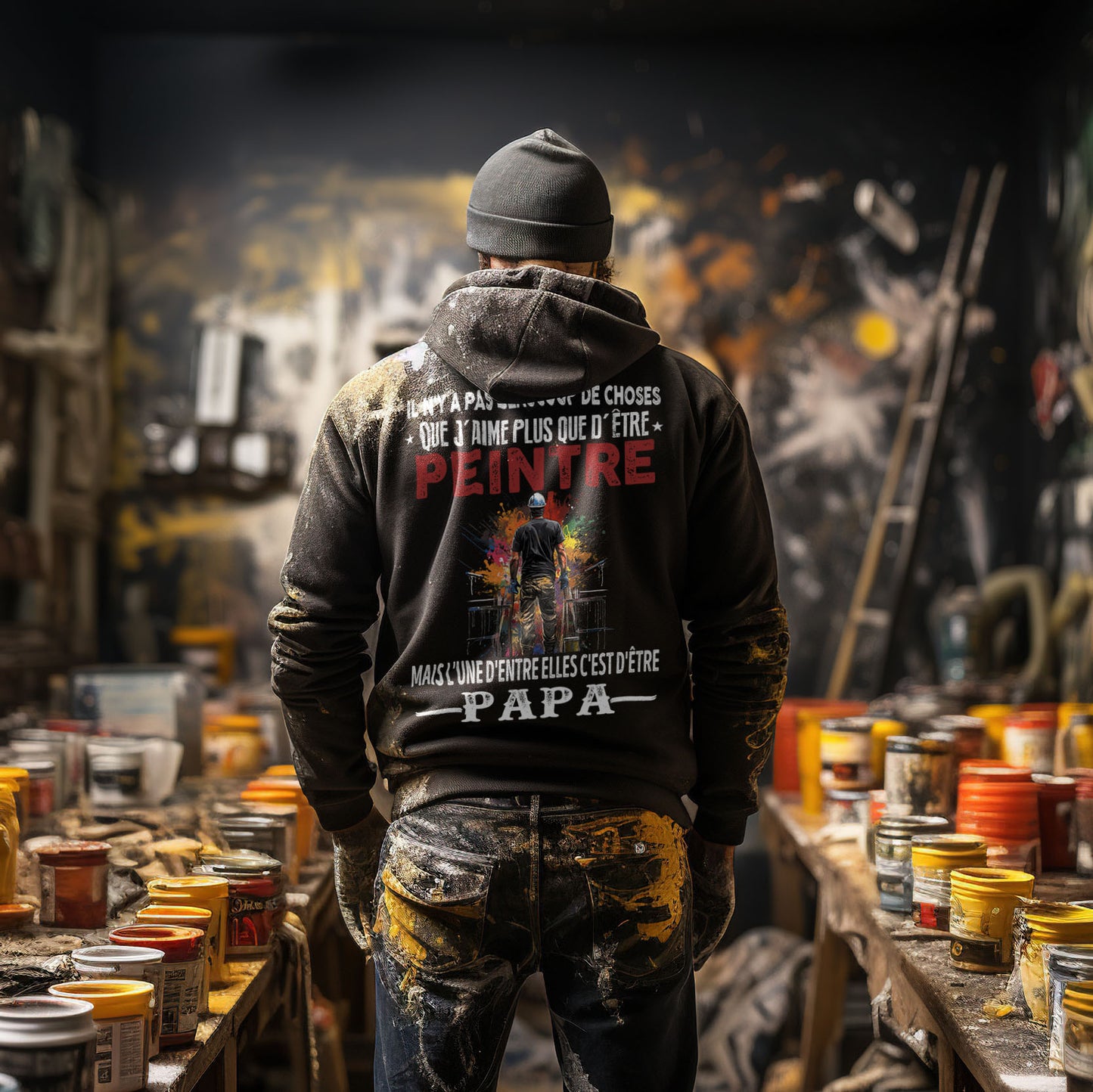 Peintre passionné, papa comblé