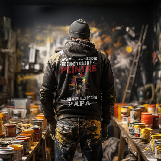 Peintre passionné, papa comblé