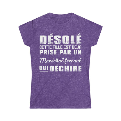 Prise par un Maréchal ferrant qui déchire