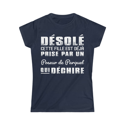 Prise par un Poseur de Parquet qui déchire