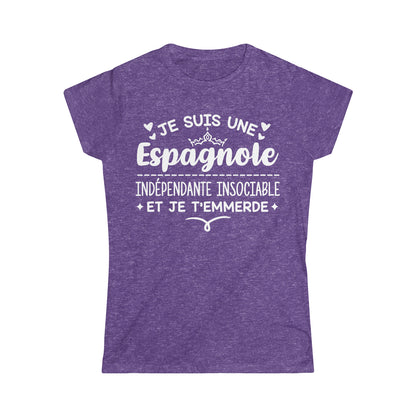 Je suis une Espagnole indépendante insociable