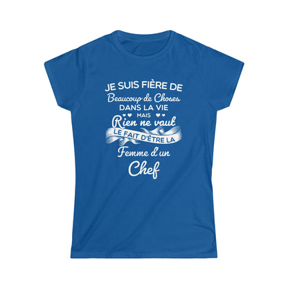 Fière femme d'un Chef