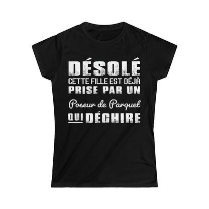 Prise par un Poseur de Parquet qui déchire