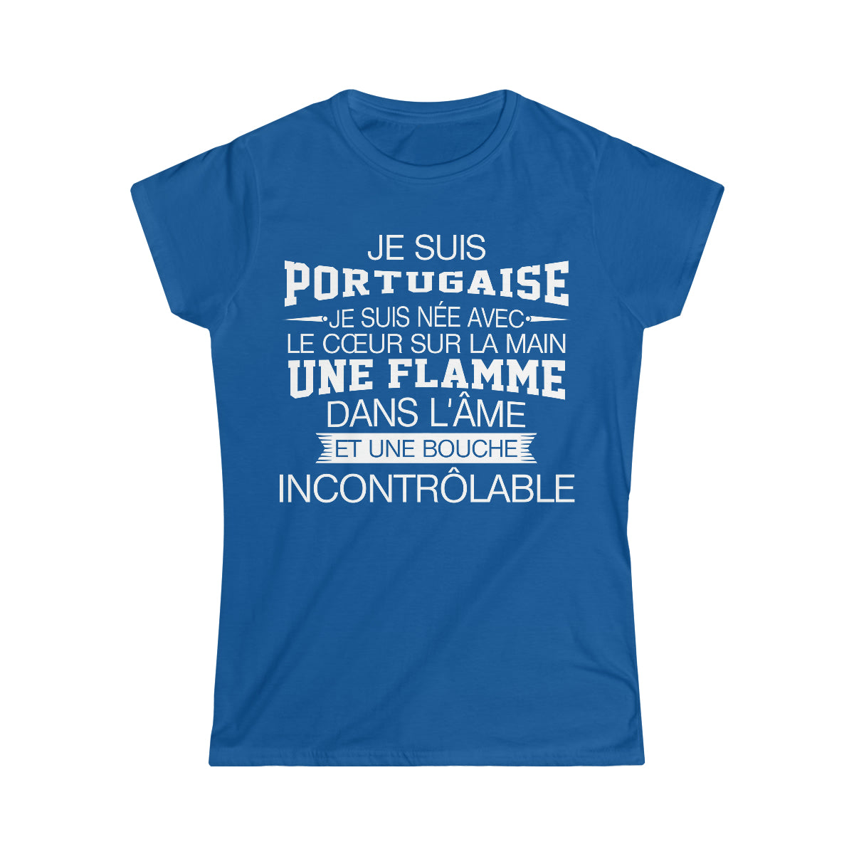 Je suis Portugaise, je suis née avec le coeur sur la mai