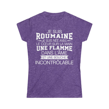 Je suis Roumaine, je suis née avec le coeur sur la mai