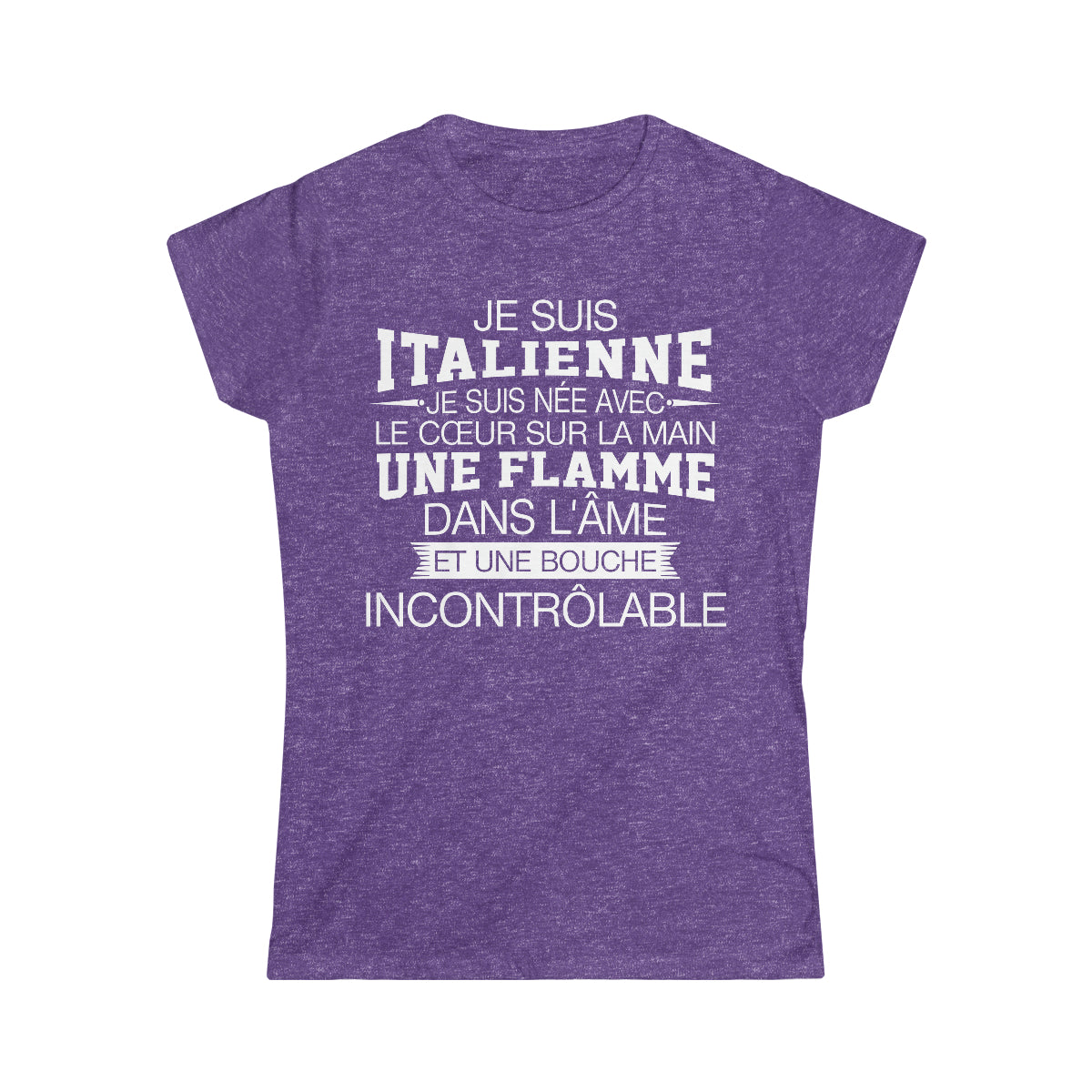 Je suis Italienne, je suis née avec le coeur sur la mai