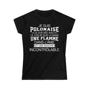 Je suis Polonaise, je suis née avec le coeur sur la mai