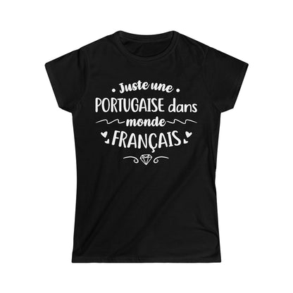 Juste une Portugaise dans monde Français