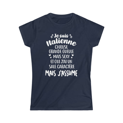 Je suis Italienne mais j'assume