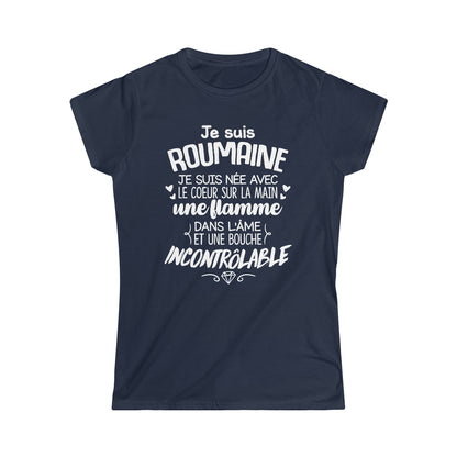 Je suis Roumaine, je suis née avec le coeur sur la mai