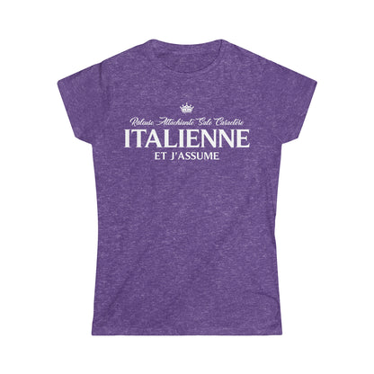 Italienne et j'assume