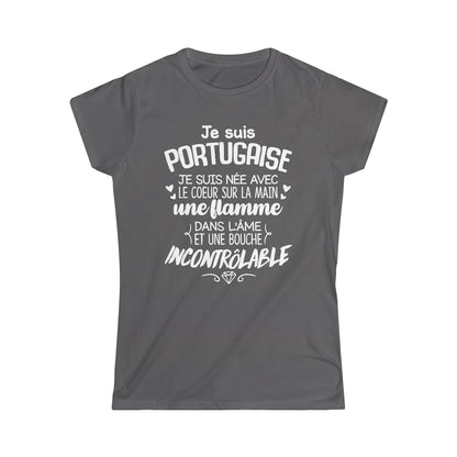 Je suis Portugaise, je suis née avec le coeur sur la mai