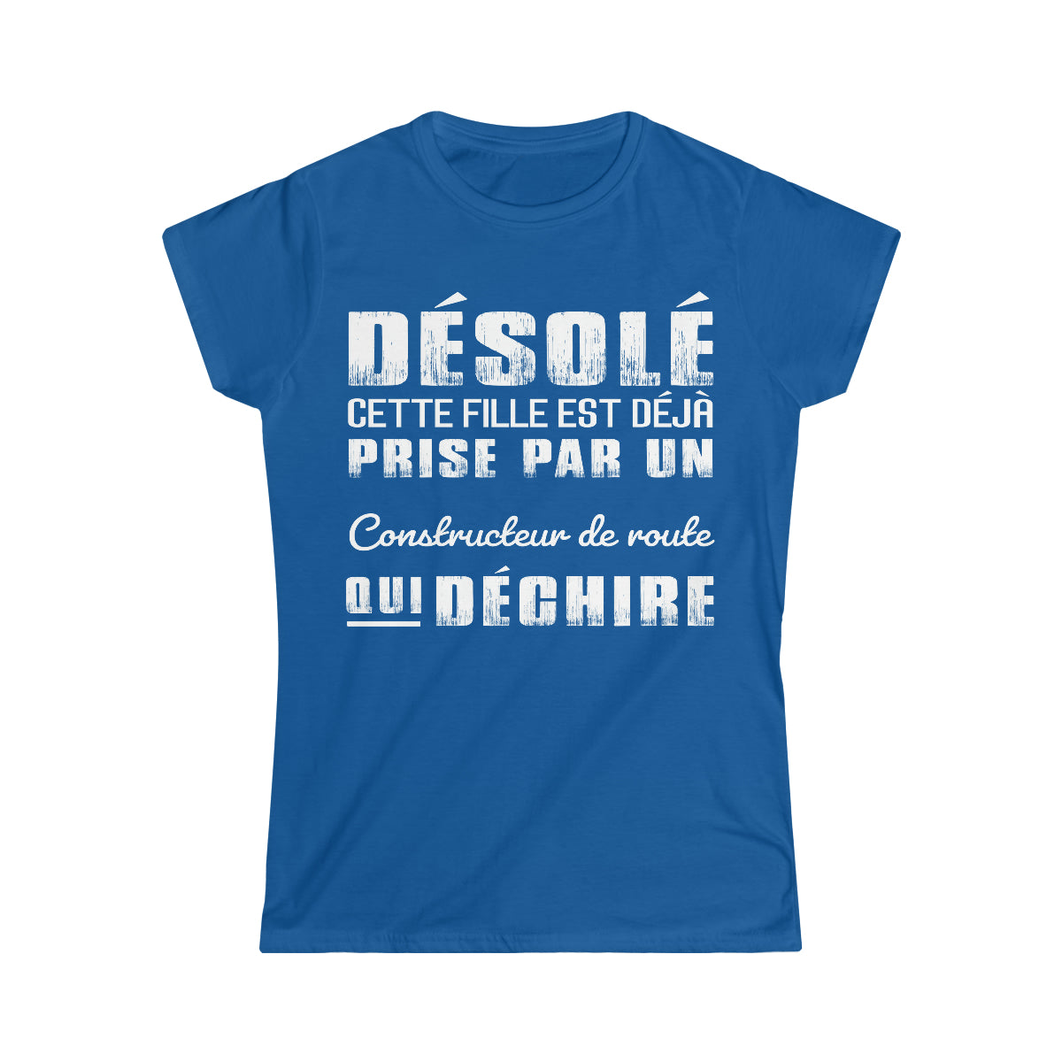 Prise par un Constructeur de route qui déchire