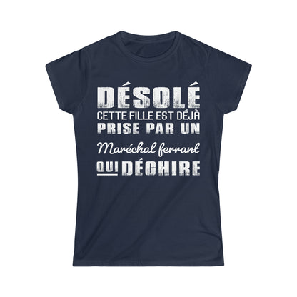 Prise par un Maréchal ferrant qui déchire