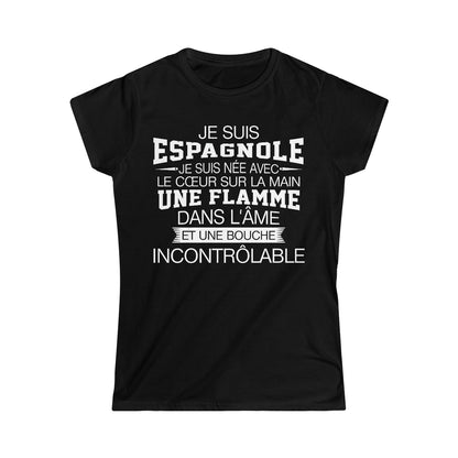 Je suis Espagnole, je suis née avec le coeur sur la mai