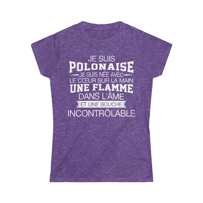 Je suis Polonaise, je suis née avec le coeur sur la mai