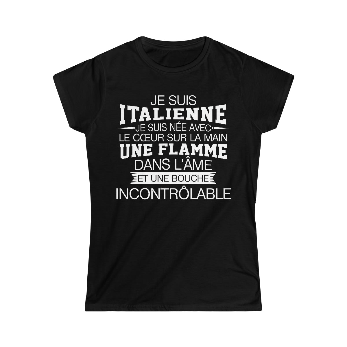 Je suis Italienne, je suis née avec le coeur sur la mai