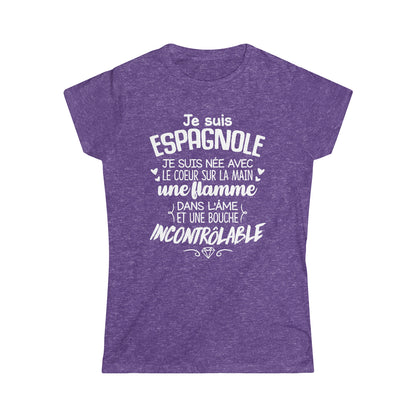 Je suis Espagnole, je suis née avec le coeur sur la mai