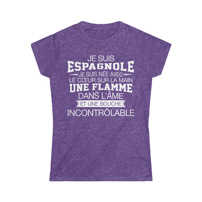 Je suis Espagnole, je suis née avec le coeur sur la mai