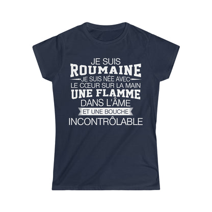 Je suis Roumaine, je suis née avec le coeur sur la mai