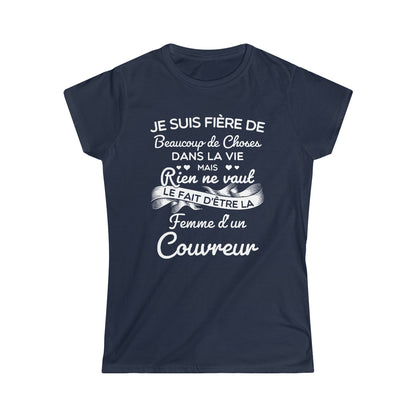 Fière femme d'un Couvreur