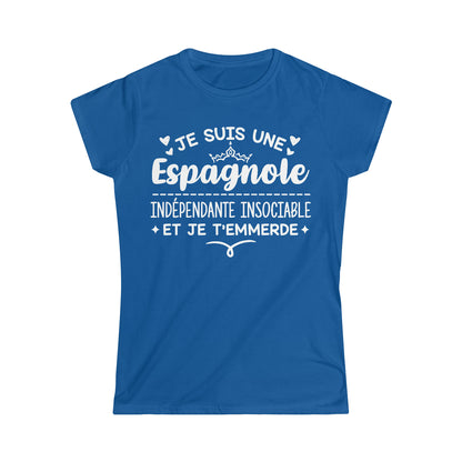 Je suis une Espagnole indépendante insociable